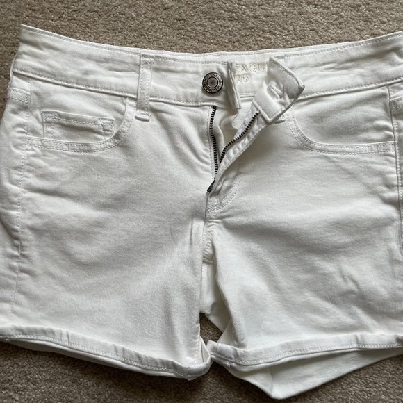 American Eagle Outfitters Pants - American Eagle Women's Shorts - White - 4